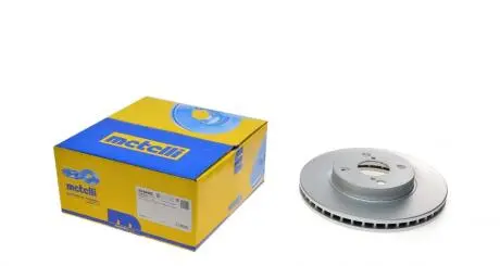 Диск тормозной (передний) Toyota Corolla 01-08 (255x25) (с покрытием) (вентилированный) Metelli 23-0640C
