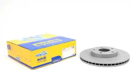 Диск тормозной (передний) Honda Civic 97-05/CR-V 02-06 (282x23) (с покрытием) (вентилированный) Metelli 23-0958C