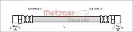 Шланг гальмівний METZGER 4110594