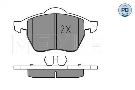 Колодки тормозные (передние) Audi A3/VW Golf IV-03 (без датчика) MEYLE 025 219 1119/PD