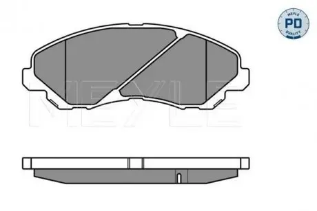 Колодки тормозные (передние) Mitsubishi Lancer VII/VIII 03-/Jeep Compass/ Patriot 06- MEYLE 025 235 8416/PD