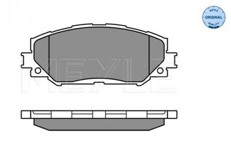 Колодки гальмівні (передні) Toyota RAV4 III 06-/Auris 07- MEYLE 025 243 3617 (фото 1)