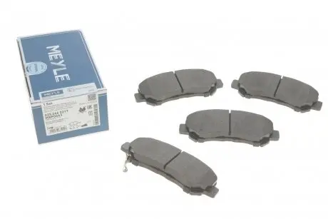 Колодки тормозные (передние) Nissan Qashqai/X-Trail 07- (Akebono) MEYLE 025 246 3217