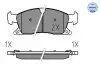 Колодки гальмівні (передні) Jeep Grand Cherokee IV 3.0-6.4 10- (194.6x64.1x19.2) MEYLE 025 251 9021 (фото 2)