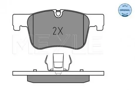 Колодки тормозные (передние) BMW 1 (F20)/3 (F30)/4 (F32) 10- MEYLE 025 255 0618