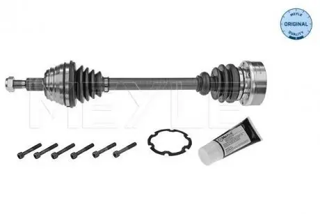 Піввісь (передня) Audi A3/Seat Leon/Skoda Octavia/VW Bora/Golf IV 1.9D 96-10 (L) (557mm) MEYLE 100 498 0147