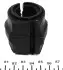 Втулка стабілізатора (переднього) Citroen Berlingo/Peugeot Partner 1.6 HDi 08- (d=24.5mm) MEYLE 11-14 615 0047 (фото 2)