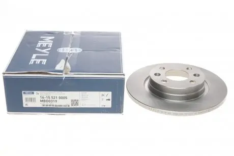 Диск тормозной (передний) Renault Logan 04- (259x12) MEYLE 16-15 521 0005