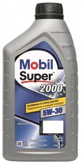 Олива моторна SUPER 2000 X1 5W-30 (Каністра 1л) MOBIL 155184