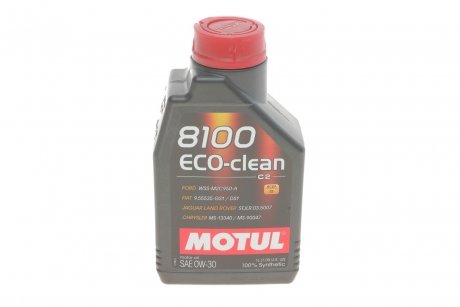 Олива 8100 Eco-clean 0W30 1 L MOTUL 868011