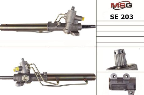 Рульова рейка(+ГУР) GOLF 1.4-2.0 91-99/CADDY 1.6 95-04 MSG SE203