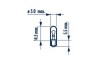 Автолампа W1.2W 12V 1.2W W2x4.6d (матова) NARVA 170323000 (фото 2)