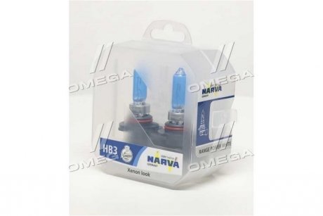 Лампа накаливания TWIN SET HB3 12V 65W RANGE POWER WHITE NARVA 48625S2