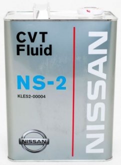 Олива трансмісійна CVT Fluid NS-2, 4л. NISSAN KLE5200004