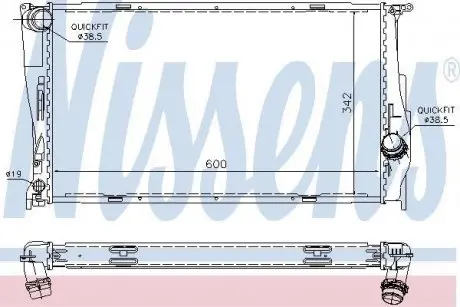 Радиатор охлаждения First Fit NISSENS 60785A