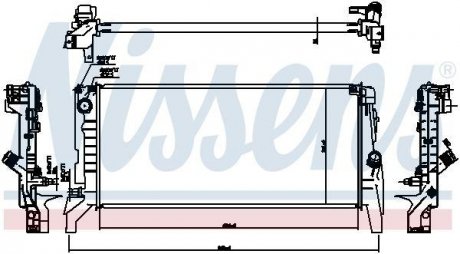 Радіатор охолодження NISSENS 60865