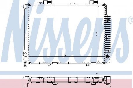 Радіатор охолодження NISSENS 62666A