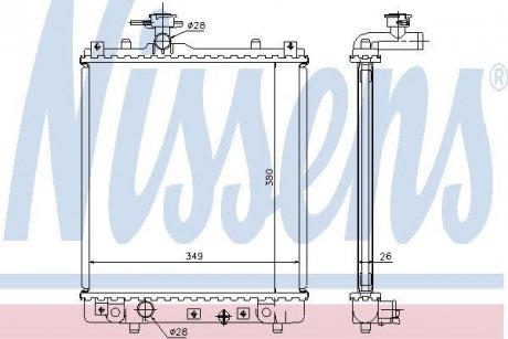 Радіатор охолодження First Fit NISSENS 63014A