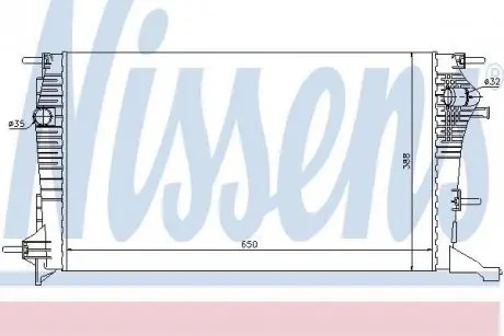 Радиатор охолоджування NISSENS 637607