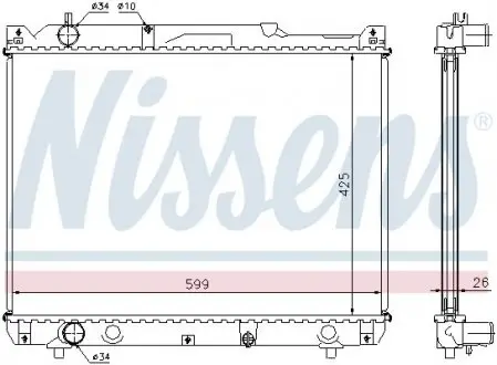 Радиатор охлаждения First Fit NISSENS 64196A