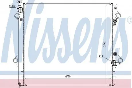 Радіатор охолодження NISSENS 646806