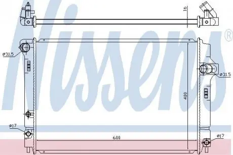 Радиатор охлаждения NISSENS 646873