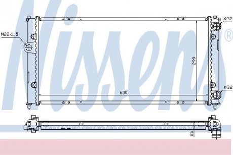 Радіатор охолодження NISSENS 652681