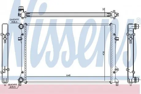Радіатор охолоджування NISSENS 65307
