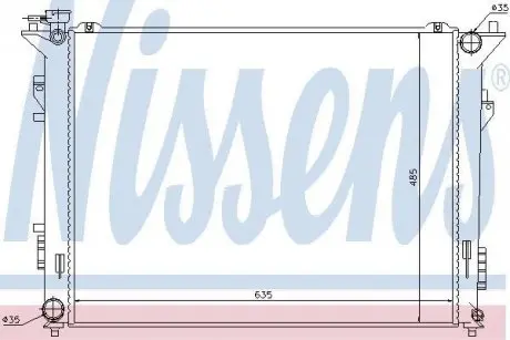 Радиатор охолоджування NISSENS 66998
