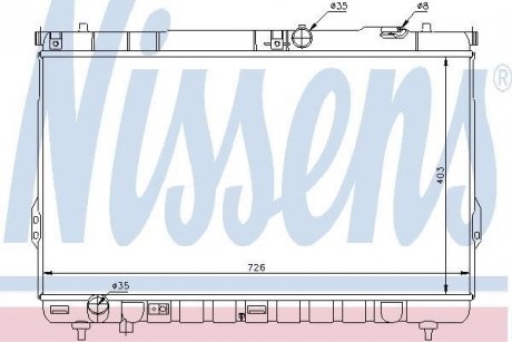 Радіатор охолоджування NISSENS 67031