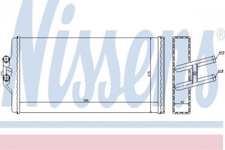 Радиатор опалювача салона NISSENS 72005