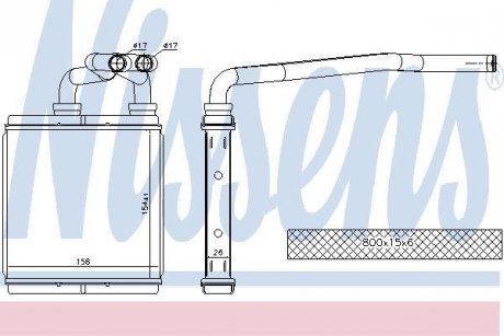 Радиатор опалювача салона First Fit NISSENS 73675