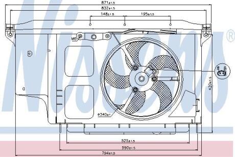 Вентилятор радіатора NISSENS 85007
