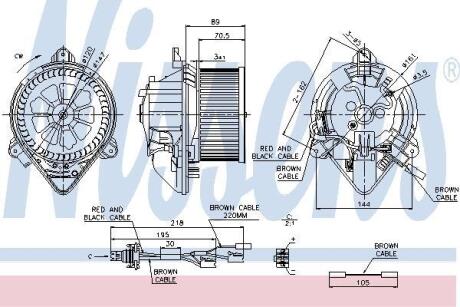 Вентилятор салону NISSENS 87042