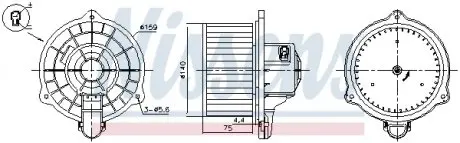 Вентилятор салону NISSENS 87389