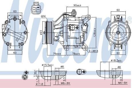 Компресор кондиціонера NISSENS 890036