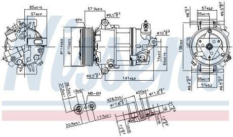 Компресор кондиціонера NISSENS 890056