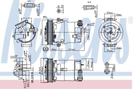 Компресор кондиціонера NISSENS 890057