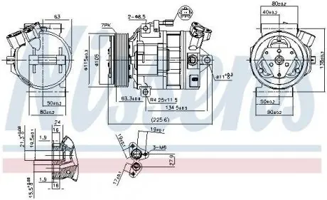 Компресор кондиціонера NISSENS 890138
