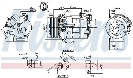 Компресор кондиціонера NISSENS 890210