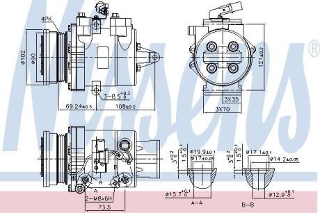 Компресор кондиціонера NISSENS 890624