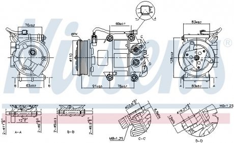 Компресор кондиціонера First Fit NISSENS 890655