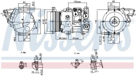Компресор кондиціонера NISSENS 890876