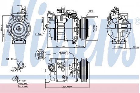 Компресор кондиціонера First Fit NISSENS 89208 (фото 1)