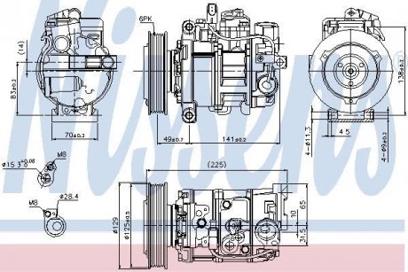 Компресор кондиціонера First Fit NISSENS 89209 (фото 1)