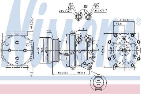 Компресор кондиціонера NISSENS 89331