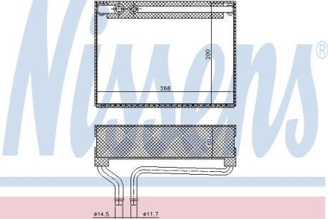 Випаровувач кондиціонера NISSENS 92186
