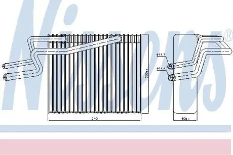 Випарник кондиціонера NISSENS 92215