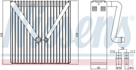 Випаровувач кондиціонера NISSENS 92234