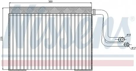 Випарювач кондиціонера NISSENS 92268